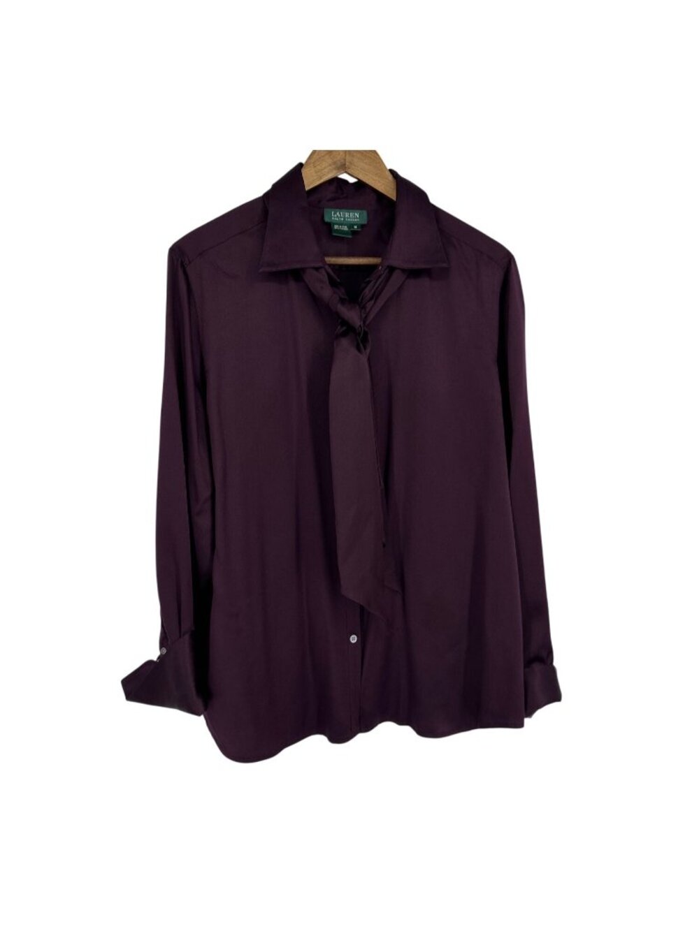 Lauren Ralph Lauren Silk Long Sleeve Blouse With Matching Skirt Women's Size 16 - Picture 2 of 16